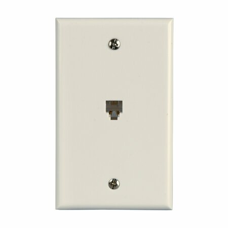 ZENITH Wall Jack Modlr Phone Flsh Wht TW1001SW